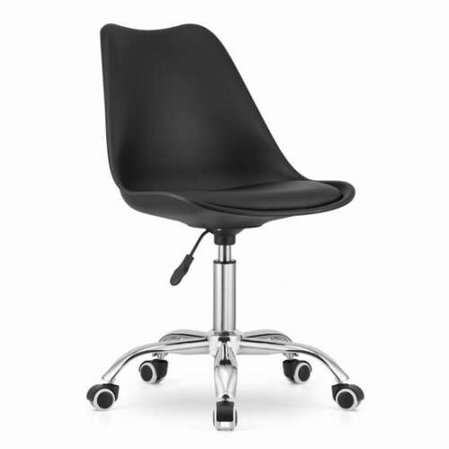 Irodai szék, Mercaton, Fehér, forgó, PP, fekete, 48x43x91.5 cm