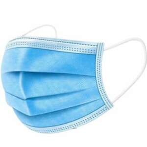 Blue disposable medical face mask, 3 layer protection, FFP1 - Mouth mask