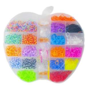 Kreatív rugalmas szett karkötőkhöz, alma alakú, 4400 db, többszínű, GH-4400