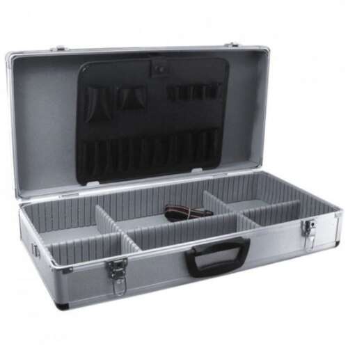 Dedra aluminum tool box with organizer, 64x32x15 cm