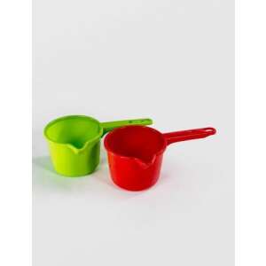 Green and red plastic water jug with handle, 1.25L - Sterk