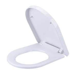 Paulo puha záródású WC ülőke, fehér, nyitott, oldalnézet - WC ülőke