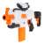 White Fast Pioneer toy gun with scope and orange magazine