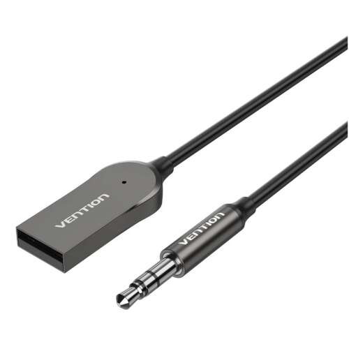 Vention USB (Autóba, bluetooth 5.0 audio, szürke) 1,5m, adapter