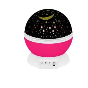Forgó Csillagfényes éjjeli lampa, pink