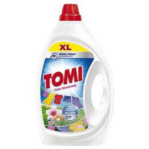 Detergent lichid Tomi Color Mandulatej pentru rufe colorate, 2,25L, 50 spălări - Gel de spălare, Clătiți și Capsulă de spălare