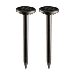 Ultrahangos vakondriasztó 2db, napenergiával működő, leszúrható, 60 méteres hatótávolság - Rodent repellent