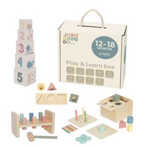 Montessori fejlesztő játékcsomag 12-18 hónapos babáknak Jabadabado 95324590 
