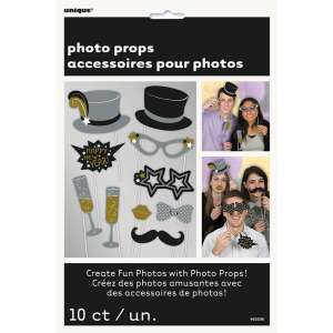 Unique Szilveszteri Fotó Kellékek - 10 db