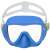 Bestway blue diving mask with white strap and green accents