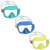 Bestway diving masks in blue, yellow and green colors