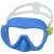 Bestway blue diving mask with white strap and green accents