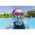 Girl wearing Bestway 24025 Diving Set with Mask and Snorkel, Lila and Turquoise