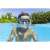 Kind mit Bestway Schnorchelset mit Maske und Schnorchel, blau und gelb