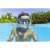 Kind mit Bestway Schnorchelset mit Maske und Schnorchel, blau und gelb