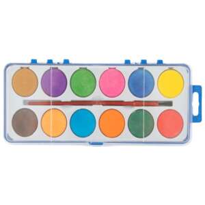 Grafix Aquarellfarben-Set mit 12 Farben und Pinsel - Grafix