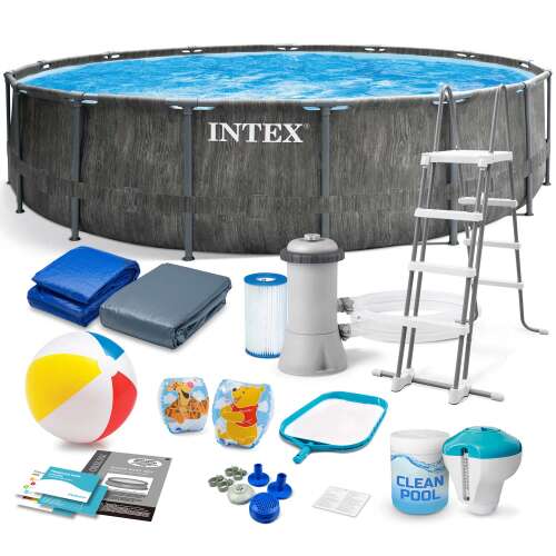 Intex 457 x 122 cm Fémvázas Medence Szett Tartozékokkal