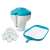 Intex pool chemical dispenser, chlorine tablets, and leaf skimmer