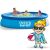 Intex Easy Set Pool with Family, Inflatable Swimming Pool for Summer Fun