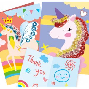 Handmade unicorn quilling greeting cards. DIY craft project. - Greeting Card, Invitation