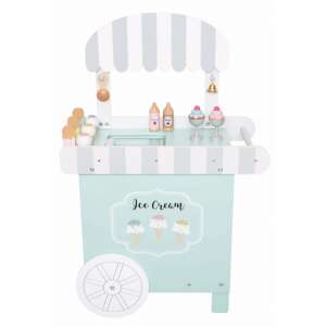 Zabawka drewniany wózek z lodami Jabadabado, zabawa w odgrywanie ról, kuchnia dla dzieci, odgrywanie ról, sklep z lodami, wózek z lodami, lodziarnia - Jabadabado Sklep, zabawa, zakupy