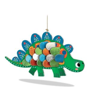 CreaLign Fényes pikkelyek Dinoszauruszok creative kit - Stegosaurus cardboard figure with shiny scales - Crealign