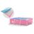Intex 28266 pink rectangular frame pool, 220x150x60 cm, showing durable 3-layer PVC material