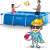 Intex Rectangular Frame Pool in Use - Family Fun
