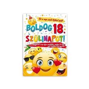 Szülinapi Dekortábla - 18. Szülinap - A4