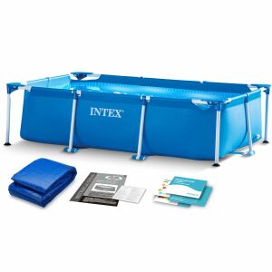 Intex 28271 téglalap alakú keretes medence szett 260x160x65 cm alátéttel - Intex