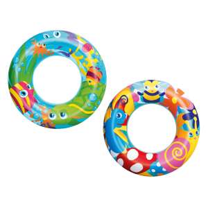 Bestway 56cm inflatable swim ring for kids with fish and insect designs - Bestway Kids' Swim Ring