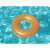 Bestway 76cm orange and clear inflatable swim ring for kids