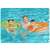 Bestway 76cm inflatable ring for kids, green and orange, kids playing in pool