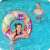 Girl using Bestway 91cm inflatable swim ring with colorful mandala design, two handles, in a pool