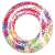 Bestway 91cm inflatable swim ring with colorful mandala design, two handles