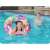 Girl using Bestway 91cm inflatable swim ring with colorful mandala design, two handles, in a pool