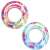 Bestway 91cm inflatable swim ring with colorful mandala design, two handles