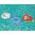 Bestway inflatable swim rings for kids, set of 3: unicorn, whale, and parrot, in pool