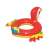 Bestway inflatable parrot swim ring for kids, red with yellow and green details