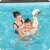 Child using Bestway swan glitter pool float
