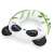 Bestway Panda Koło Ratunkowe, nadmuchiwana dmuchana zabawka do basenu dla dzieci, wzór pandy z liśćmi bambusa, widok pod kątem