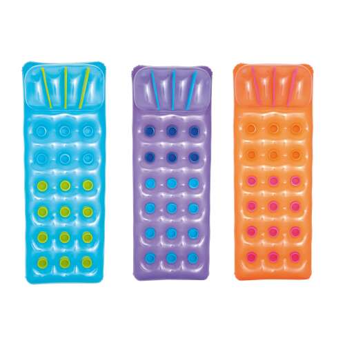 Bestway 43015 inflatable pool float in blue, purple and orange colors