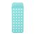 Top view of Bestway Comfort Plush Inflatable Pool Mattress, turquoise
