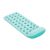 Angled view of turquoise Bestway Comfort Plush Inflatable Pool Mattress