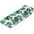 Angled view of Bestway Bissful Drifter inflatable pool mattress with leaf print
