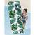 Woman using Bestway Bissfull Drifter inflatable pool float with tropical leaf print