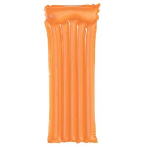 Bestway Deluxe narancssárga felfújható strandmatrac beépített párnával - Bestway
