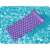 Bestway Float N Roll inflatable air mattress with built-in pillow, purple