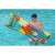 Man holding Bestway 44033 inflatable pool float with tropical leaf print