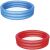 Two Bestway inflatable pools, red and blue, 122 x 25 cm